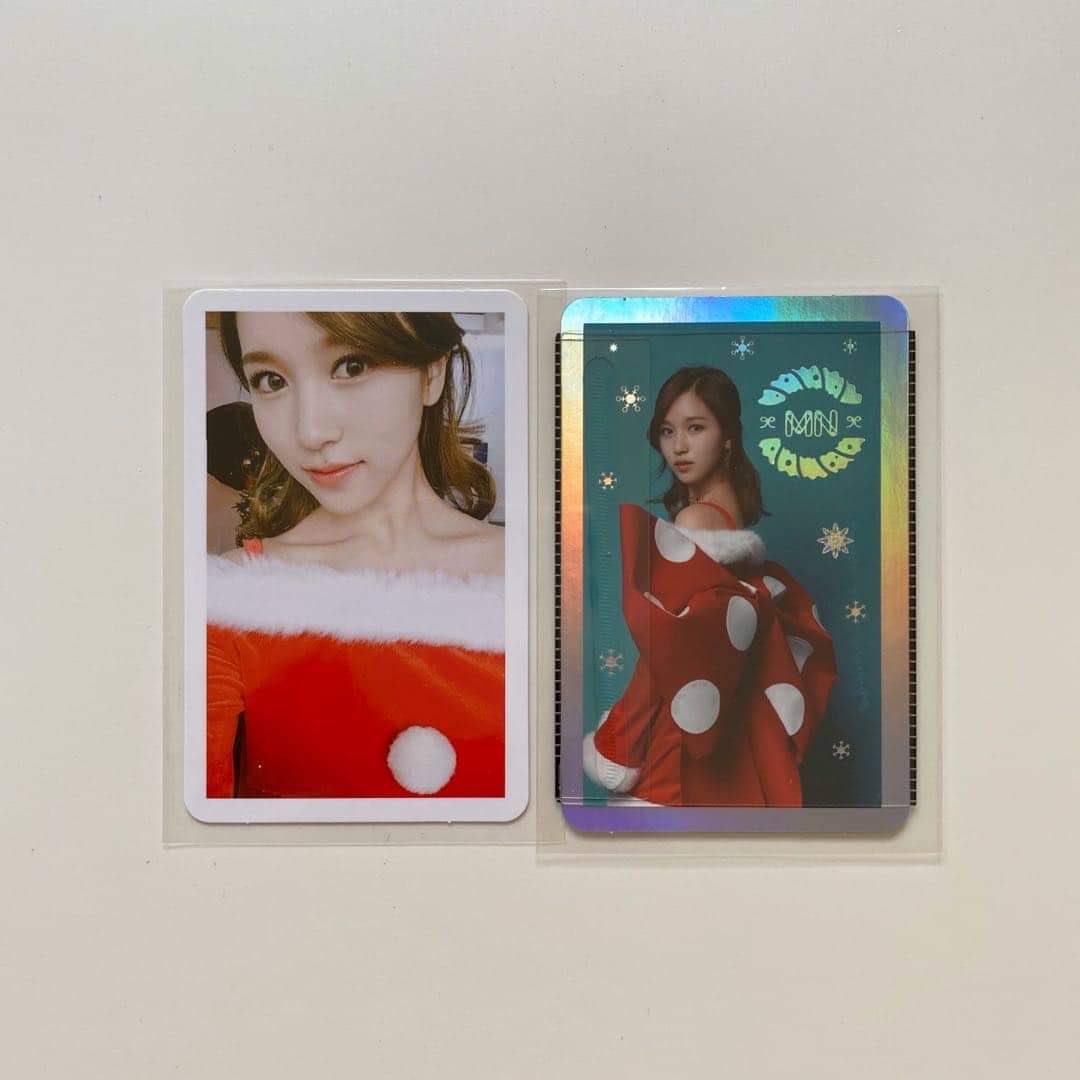 Pabenta! 

wtb/lfs twice ph
mina tcl1 christmas selca and holo photocard

reply/dm offers

🏷mina twice minari photocard wtb lfs pc ph