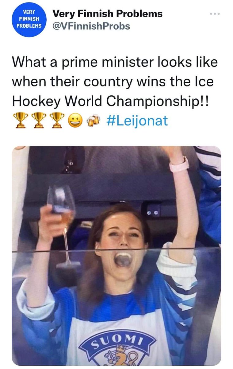 TimoWaris's tweet image. Good Morning Friends ❤️🇫🇮❤️
#VeryFinnishProblems #PrimeMinister #sannamarin