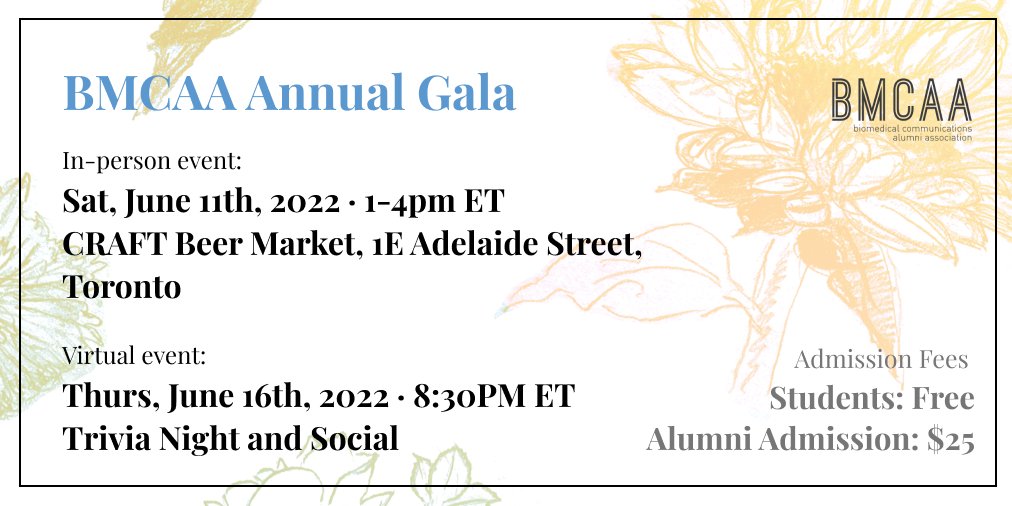 SAVE THE DATE! The ANNUAL GALA is coming back IN PERSON Jun 11 1-4 PM! And if you're not in the area/can't make it, we'll still get together online on Jun 16 🤗

RSVP in-person: eventbrite.ca/e/bmcaa-annual…

RSVP virtual:
eventbrite.ca/e/bmcaa-annual…