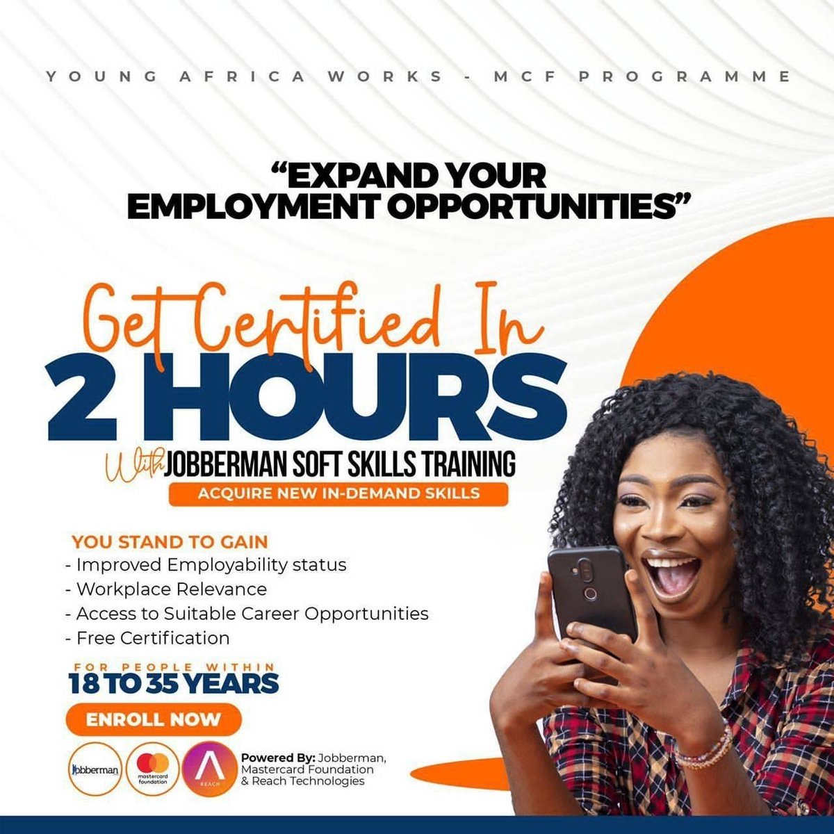 Favour40266615's tweet photo. Jobberman is hosting a 2grs free online training (via zoom) the purpose of this training is to help you get ready for the labour market, and guess what?.... Certificates are free also, why not register now? #jobberman

https://t.co/FEugJ13XPo https://t.co/zEiWGqExRv