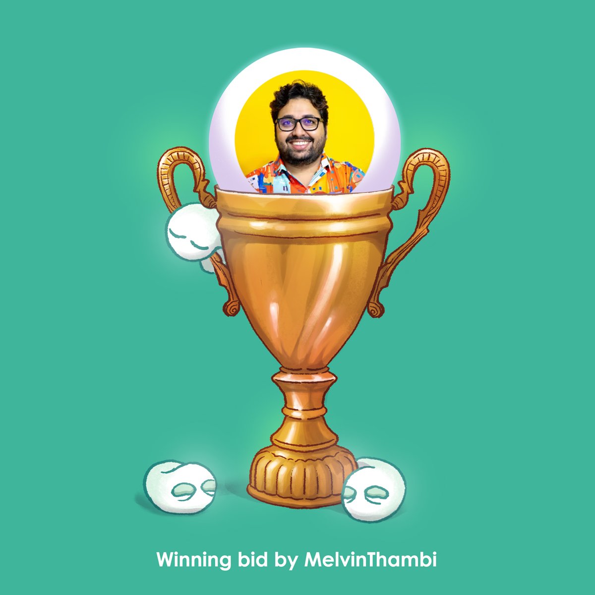 Winning bid by <a href="/ThambiMelvin/">Melvin Thambi</a> . Thank you so much! ❤️❤️❤️🥚🥚🥚. Honored to be a part of your awesome collection!
#NFT #NFTartist #NFTCollectors #NFTCommunity
