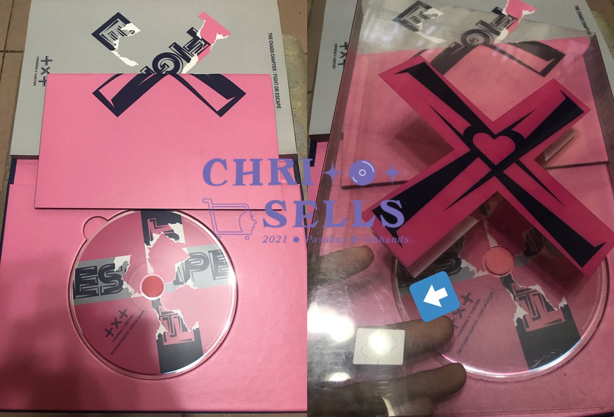 chrise11s's tweet photo. WTS LFB PH Onhand txt fight or escape fight version unsealed (pb+cd+lyric booklet) 8/10 condition and may mga scratches yung sleeve as seen sa 2nd pic 
120 + lsf 
Just comment mine or dm me 😊 https://t.co/Vz36yp3TGV