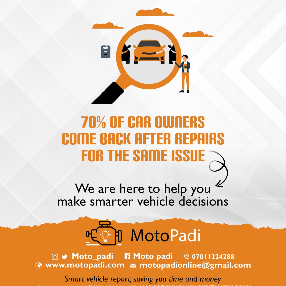 MotoPadi's tweet photo. Time is money, we're here to help you save it!
#Motopadi #automobile #autotechnicianproblems https://t.co/LGirrecuTU