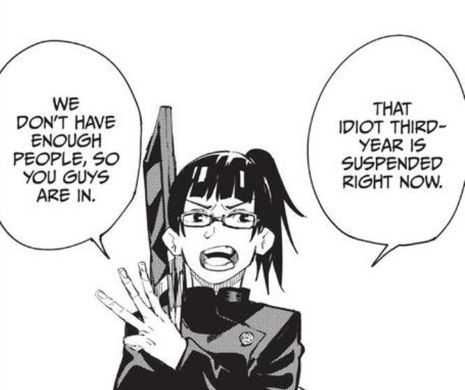 LJ_Hollywood's tweet photo. They suspended Hakari because they knew a man with his own theme song is simply too powerful 
#JujutsuKaisen #chapter186 https://t.co/ElBBsrChiv