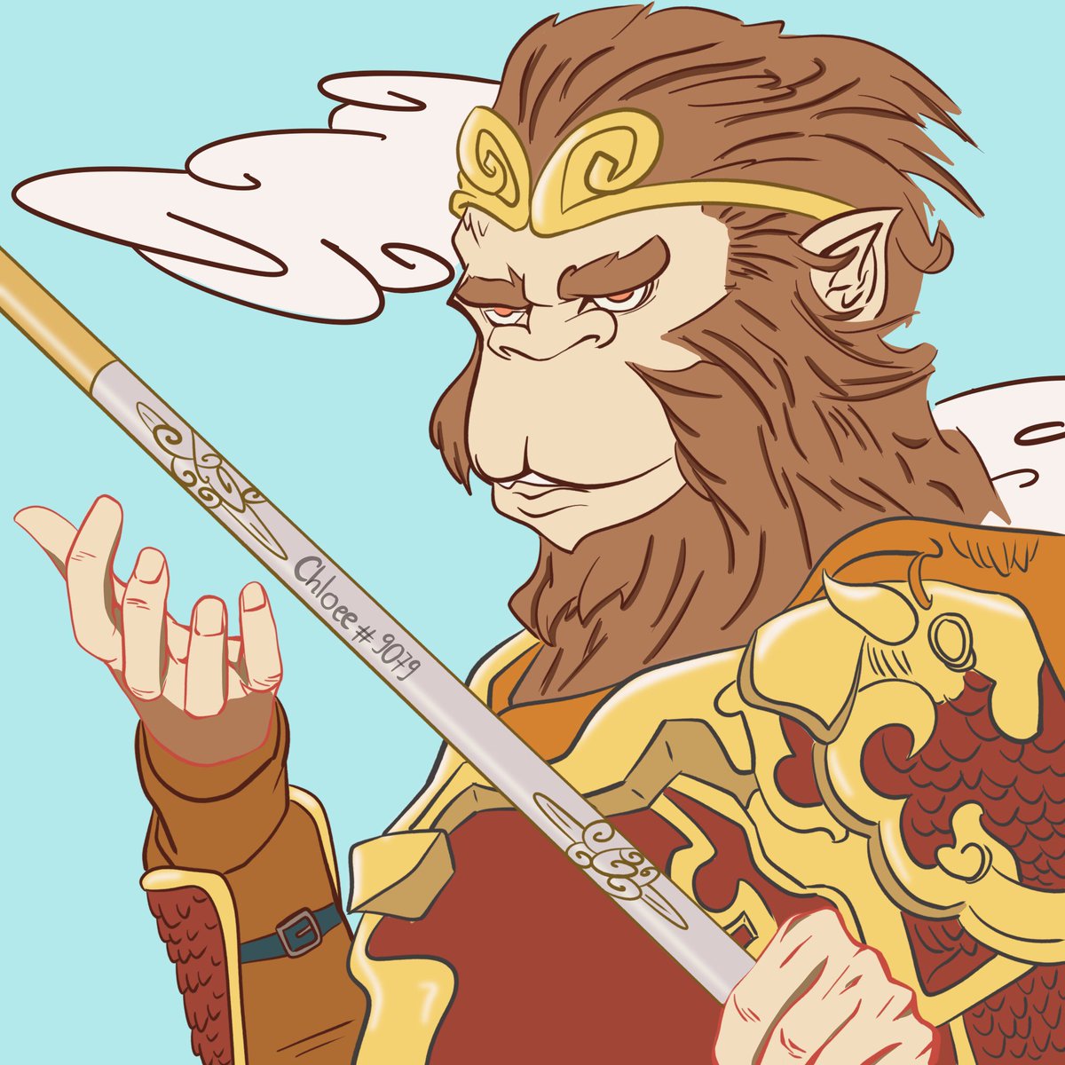Chloee9079's tweet photo. Sun WuKong 🐒 https://t.co/qrsk9qCCPG