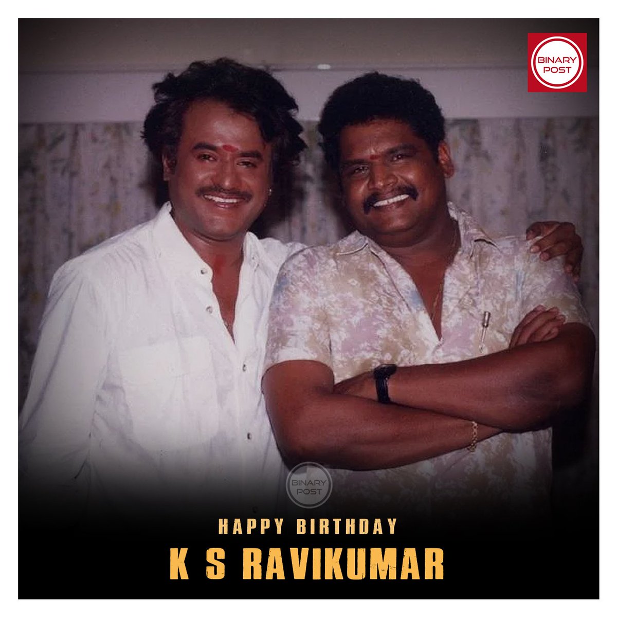 Happy Birthday K S Ravikumar sir...

#HBDKSRavikumar #Thalaivar 🤘 #Superstar #Rajinikanth #BinaryPost