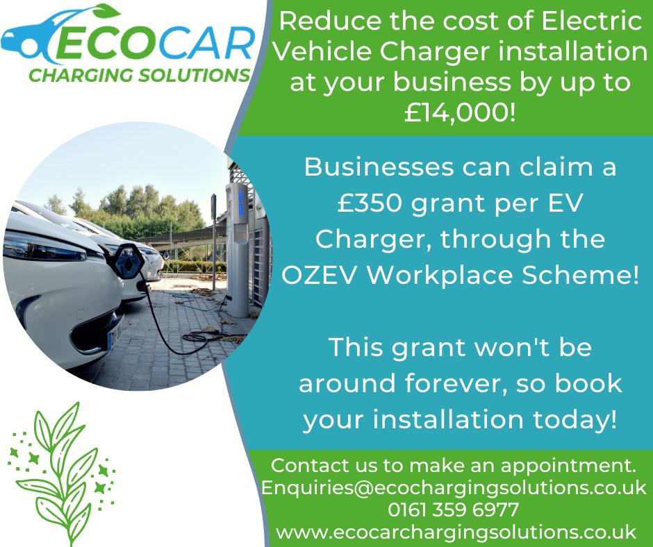 #ecocarchargingsolutions #eco #ecofriendly #gym #electriccar #ecocarcharging #bury #lancashire #manchester #grant #greencredentials #environment #environmentallyfriendly #healthclubs #business #hotels #college #golfclub #corporate #landlord #employer #hospitality