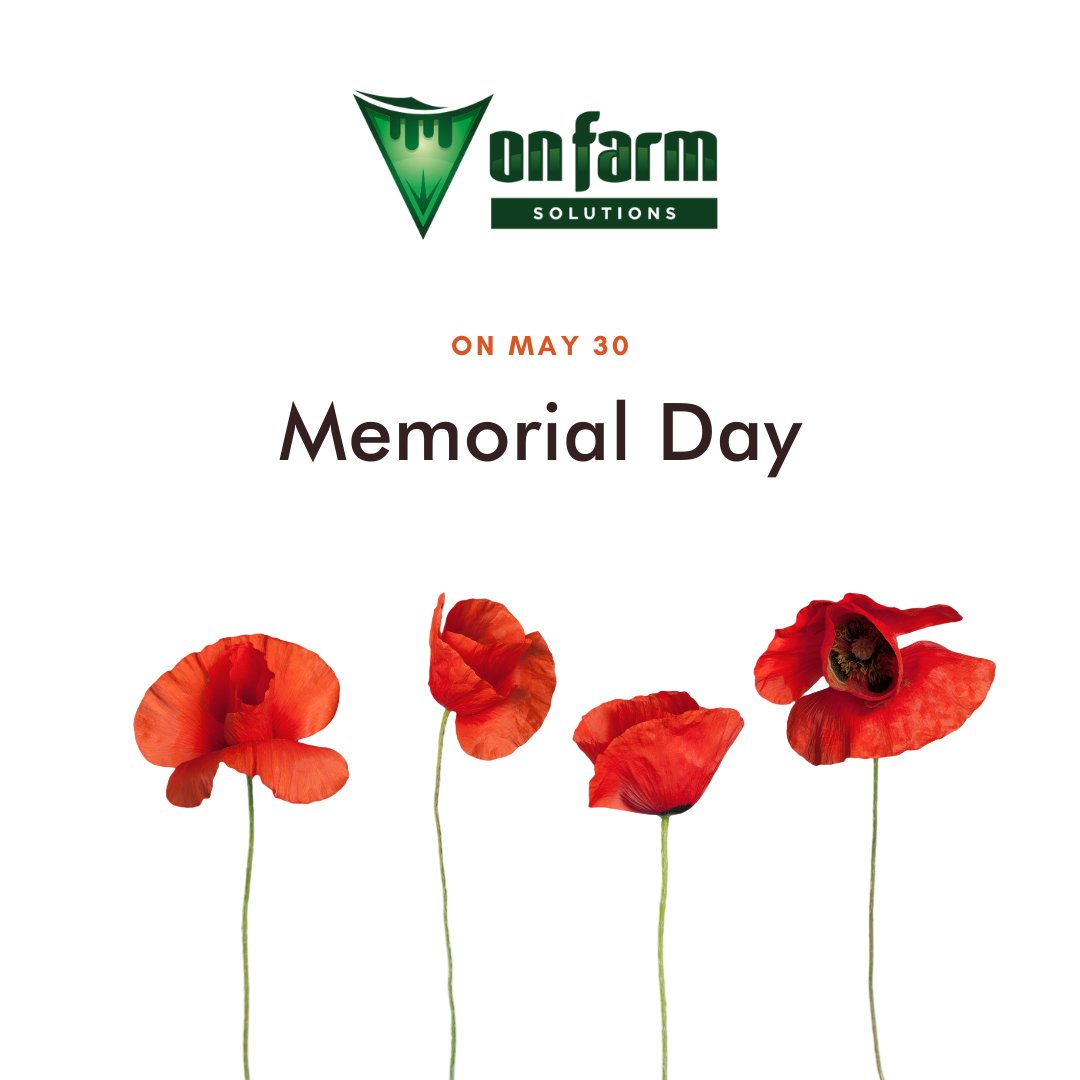 As conflicts continue around the world we remember those who have made the ultimate sacrifice.

Today we remember those US military men and women who have given their lives to make the world we live in a better place.

God bless them all.

#memorialday #onfarmsolutions #teatwand