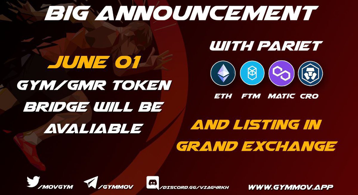🚀 Altcoin Calls ™ (@Altcoincall) on Twitter photo 2022-05-30 05:03:34 @MovGym - Who's ready for the amazing week ahead? 🔺We will be listed on the CG in 24 hours! 🔺We will announce the exchanges; This is the best time to buy! We won't have that price again! 📈Contract: 0x767d82142f04828f7881da697f118423834c8076 🔗Web: gymmov.app @MovGym - Who's ready for the amazing week ahead? 🔺We will be listed on the CG in 24 hours! 🔺We will announce the exchanges; This is the best time to buy! We won't have that price again! 📈Contract: 0x767d82142f04828f7881da697f118423834c8076 🔗Web: gymmov.app