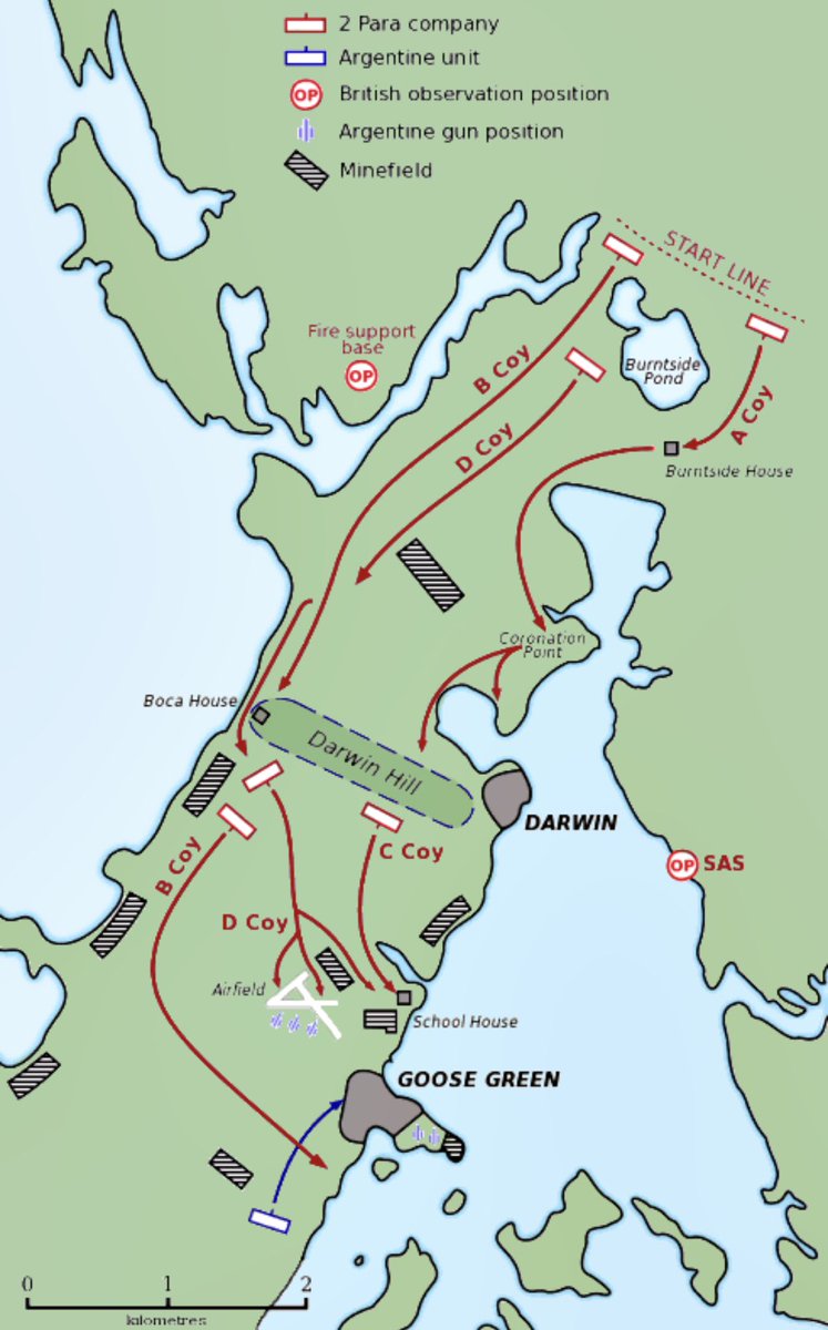 TheParachuteReg's tweet photo. #OTD @2PARA_HQ fought and defeated an Argentine force over twice their size at Goose Green. The battle was costly but set the tone for the British Land Campaign to recapture the Falklands.
A remarkable feat of arms.
#UtrinqueParatus

https://t.co/nzOoCrcvJQ https://t.co/vASEg7CfGs