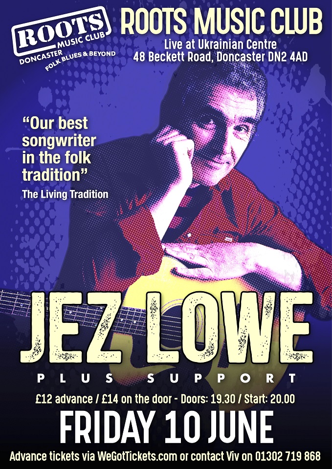 It would be fantastic to get one or two more people to our club. Donny is now a city and these nights deserve a city-like audience. Let's not allow ourselves to be beaten by the system. Let's support our musicians. #jezlowe @jezlowe