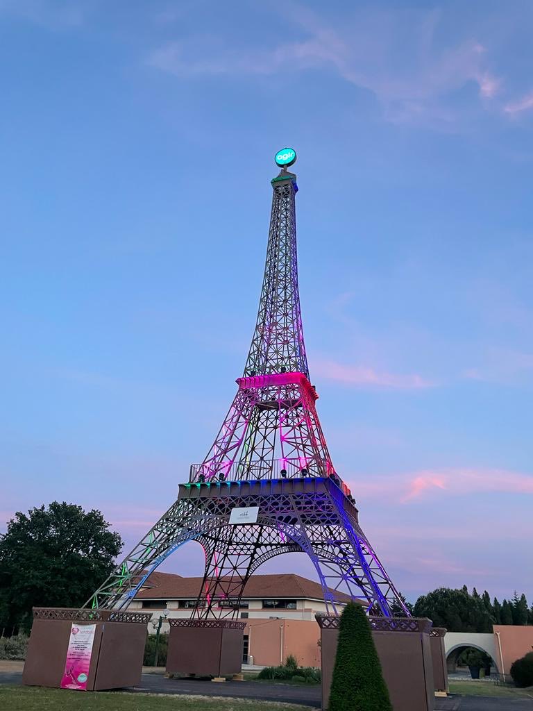 Eiffela a #getigne tout le mois de juin  merci #maindronproductions #ghclisson et #agircontrelamaladie🤟