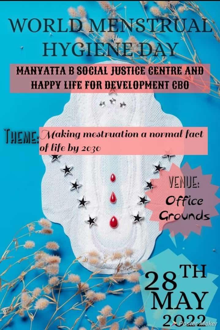 Your Menstrual hygiene is comfortability of yourself.
<a href="/ManyattaBSJC/">Manyatta B Social Justice Centre -(MBSJC)</a>
<a href="/AWinnfred/">Aseyo Winnfred</a>
<a href="/SamsonOnditi12/">Cde Samson Onditi</a> 
<a href="/EmmanuelJorda19/">Emmanuel Jordan </a> 
<a href="/ConsolataAnya10/">Conslate Trizah</a> 
<a href="/Berylawino35/">Beryl</a> 
<a href="/dianafl49908360/">dianaflorence</a> 
<a href="/HonTyson/">HON. TYSON OUMA</a> 
<a href="/4dc30374be54466/">Paul Chesa</a> <a href="/1Omede/">@omede 1</a> <a href="/2020_nasio/">Nasio 2020</a> <a href="/3822Elisha/">Elisha Omondi</a> <a href="/6c047209dcb548a/">Dennis Otieno</a> 
#makingmenstruationanormallifeby2030