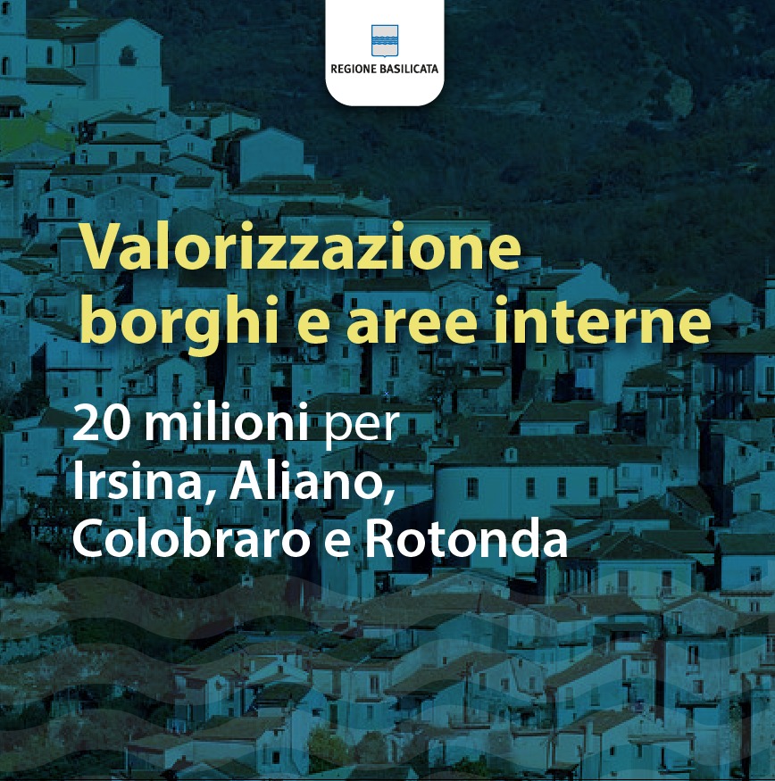 VitoBardi's tweet photo. Promesso. Fatto. Dopo la scelta di #Monticchio, quale progetto candidato dalla Regione #Basilicata al bando borghi PNRR, ecco altrettante risorse regionali per i 4 validi progetti di #Aliano, #Irsina, #Colobraro e #Rotonda che aiuteranno le nostre bellissime aree interne. https://t.co/9fwUCtqnoK
