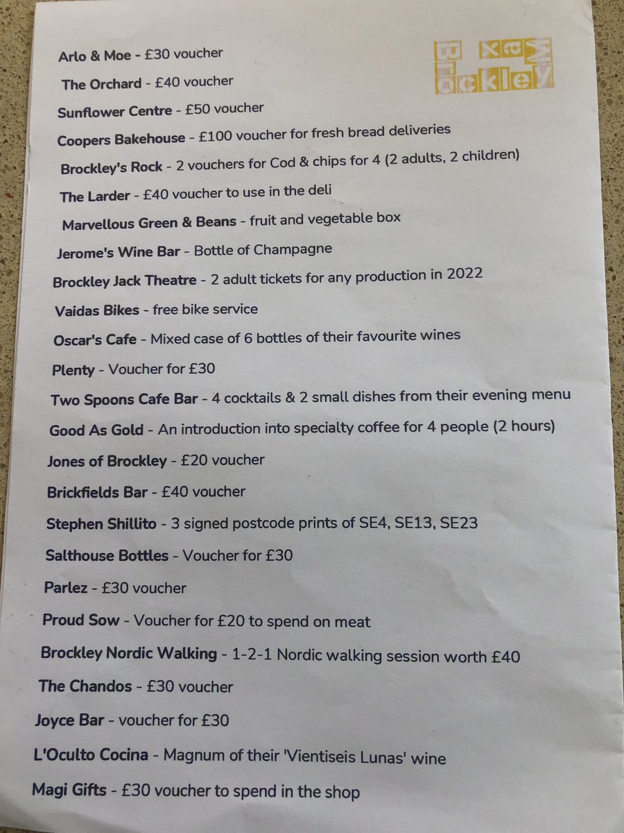 Jane Martin ๐ (@janecandose4) on Twitter photo The <a href="/BrockleyMax/">Brockley Max</a> Raffle is up & running both online & to buy tickets๐ซ in person throughout the festival-LOTS of our AMAZING BIZ have donated fantastic prizes-one of the STAR๐prizes-ยฃ100 voucher 4 fresh bread๐ deliveries from one of the MAJOR sponsors <a href="/coopersbake/">Cooper's Bakehouse</a> ๐#SUPPORT The <a href="/BrockleyMax/">Brockley Max</a> Raffle is up & running both online & to buy tickets๐ซ in person throughout the festival-LOTS of our AMAZING BIZ have donated fantastic prizes-one of the STAR๐prizes-ยฃ100 voucher 4 fresh bread๐ deliveries from one of the MAJOR sponsors <a href="/coopersbake/">Cooper's Bakehouse</a> ๐#SUPPORT