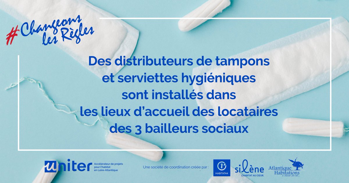 uniter_44's tweet photo. Journée mondiale de l’hygiène menstruelle : l’occasion de parler précarité &amp; partenariat avec @margueriteEtCie. Depuis 2020, 12 distributeurs sont mis en place chez les 3 bailleurs. Une action pour les locataires permettant de se procurer ce produit de 1ère nécessité gratuitement https://t.co/UjReIxXS6I