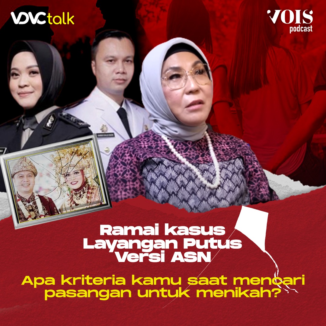 vois_channel's tweet photo. Kasus Layangan Putus Versi ASN menghebohkan media sosial. Sang korban yang bernama Suci Darma ramai diperbincangkan warganet setelah dirinya mengunggah cuitan mengenai perselingkuhan suaminya yang berinisial DKM dengan WAG.
#VDVCTalk #VDVCNews #LayanganPutus #Viral #SaveSuci https://t.co/K1ZxSSFEON