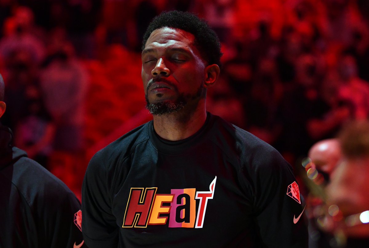 HeatNationCom's tweet photo. "Draymond broke the code. You ain’t supposed to say some sh*t like that. That’s disrespectful. He let Shaq peer pressure him into saying some sh*t he ain’t got no business saying. I didn’t sleep much after he said that. That was some bullsh*t."

- Udonis Haslem on Draymond Green https://t.co/eywWvLHl08