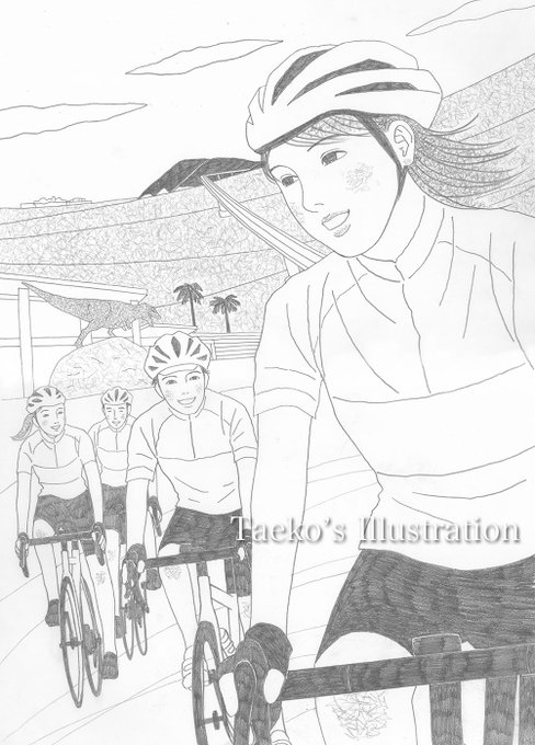ツールドちゃんぽんの線画完成!(^^) 