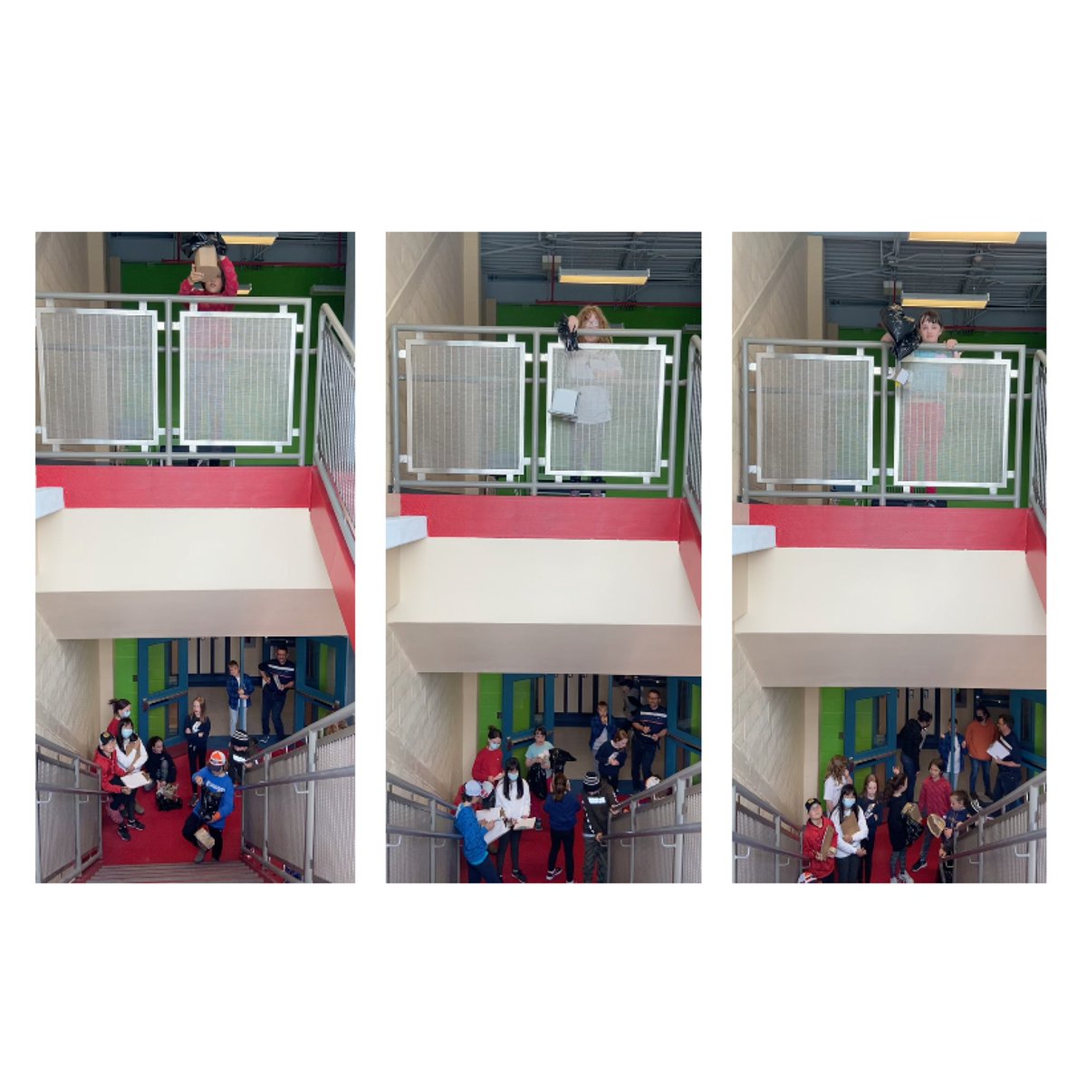 HDDawe's tweet photo. Egg Drop challenge to finish out unit in #matter! Students showed what they learned about properties of material and how things are made! The 6’s were busy judging and collecting data #designandcreate #makers #donotbreaktheegg #STEM @BrooksideInt #thebestclass https://t.co/ZWorJhHZZd