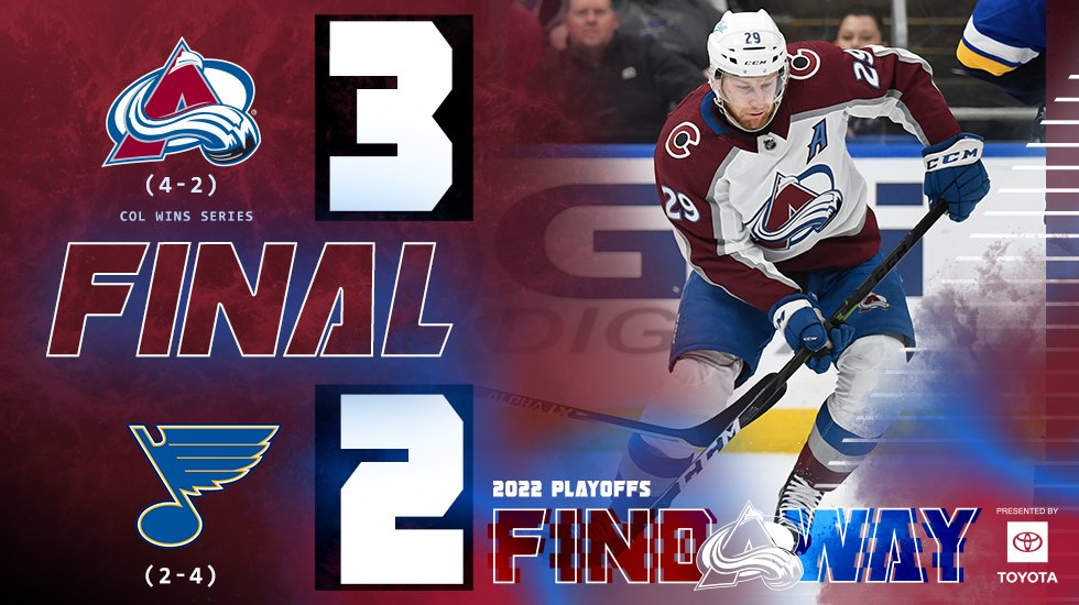 THIS PARTY IS OVER.

#FindAWay #GoAvsGo