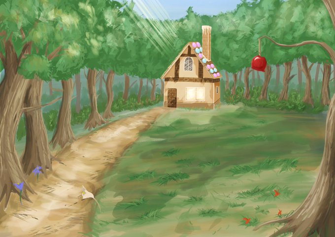 お菓子の家のtwitterイラスト検索結果