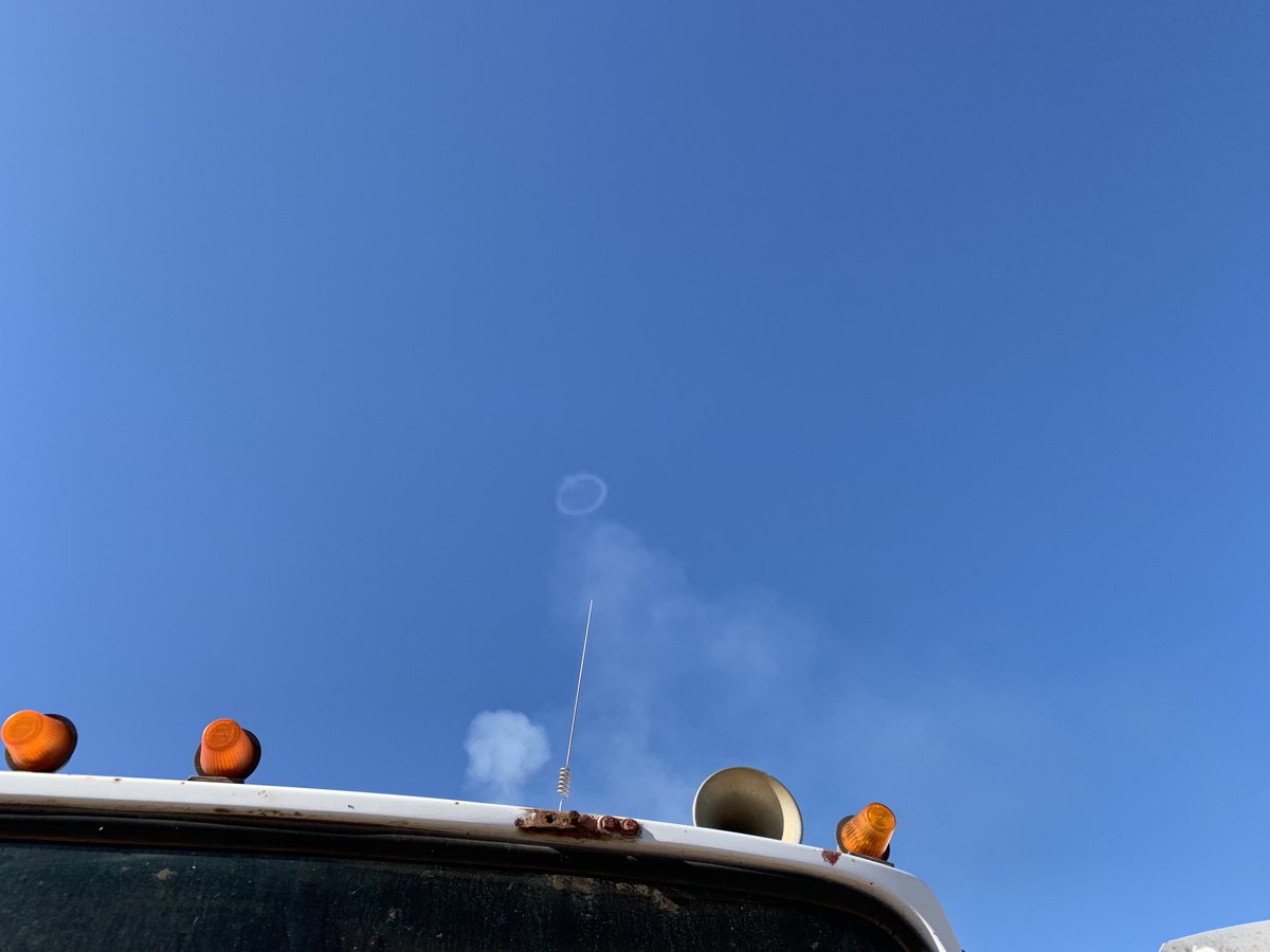 The old Volvo blows perfect smoke rings first thing in the morning