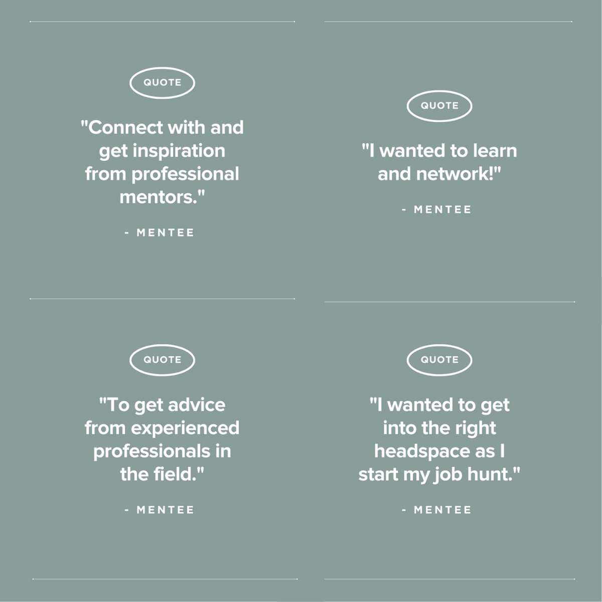 We asked our past mentees why they join our Speed Mentoring events... check it out! There is still time to join us at our next Speed Mentoring event on June 7th! Click here to register: bit.ly/3KTApTJ

#speedmentoring #womensupportingwomen