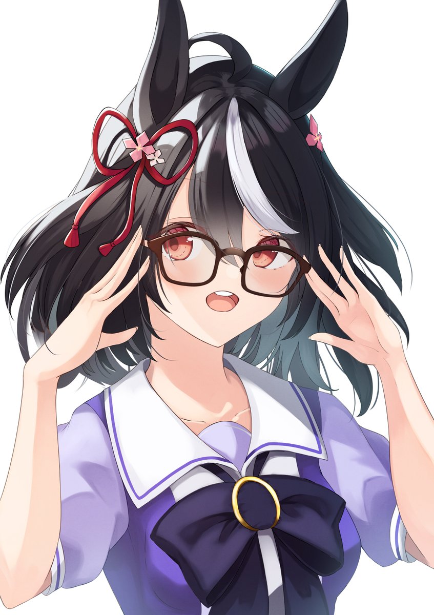 キタサンブラック(ウマ娘) 「キタちゃん眼鏡#ウマ娘 #ウマ娘プリティー