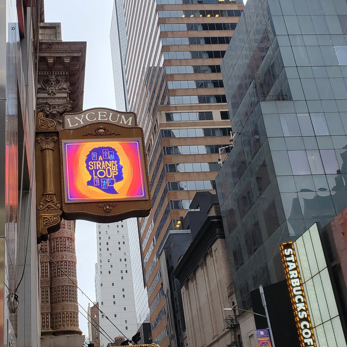 My flight got canceled. Instead of heading home tonight, I'm heading into @StrangeLoopBway.