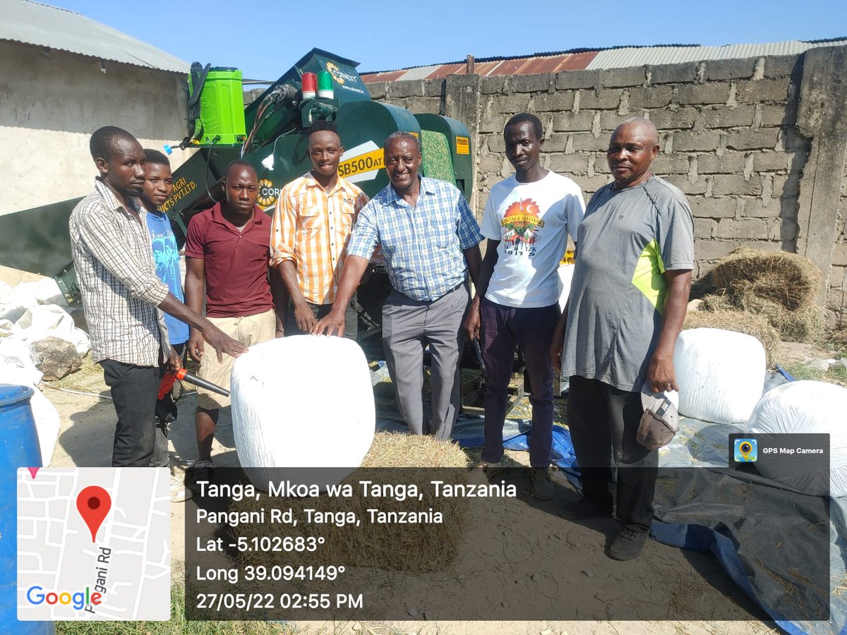 CornextSilage's tweet photo. Our Company's patented technology and India's first-ever silage baler MSB AT PRO installed in Tanga, Tanzania.
The farmers are so happy to use such an efficient technology. 1/2
#Silage #MSB500 #BaledSilage
@Min_FAHD @Dept_of_AHD @pashudhanUK https://t.co/VPReryvtnq