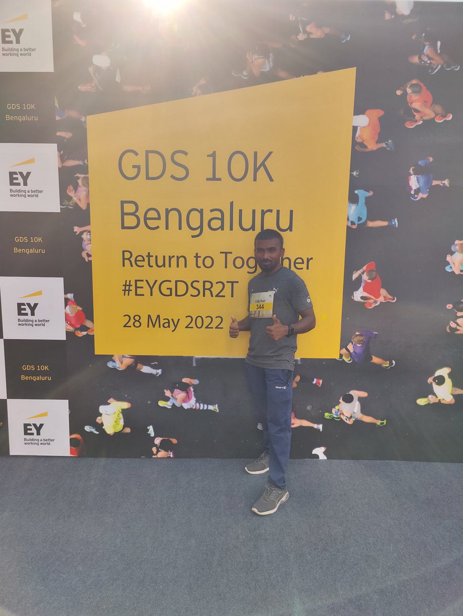 SOFTKRISHNAN's tweet image. Completed 10K Run!! ( The Real Run).

Thanks to EY  for this wonderful event and it was well organized.I totally enjoyed it and  looking for more to come.. 
#RKThoughts #EYGDSR2T
