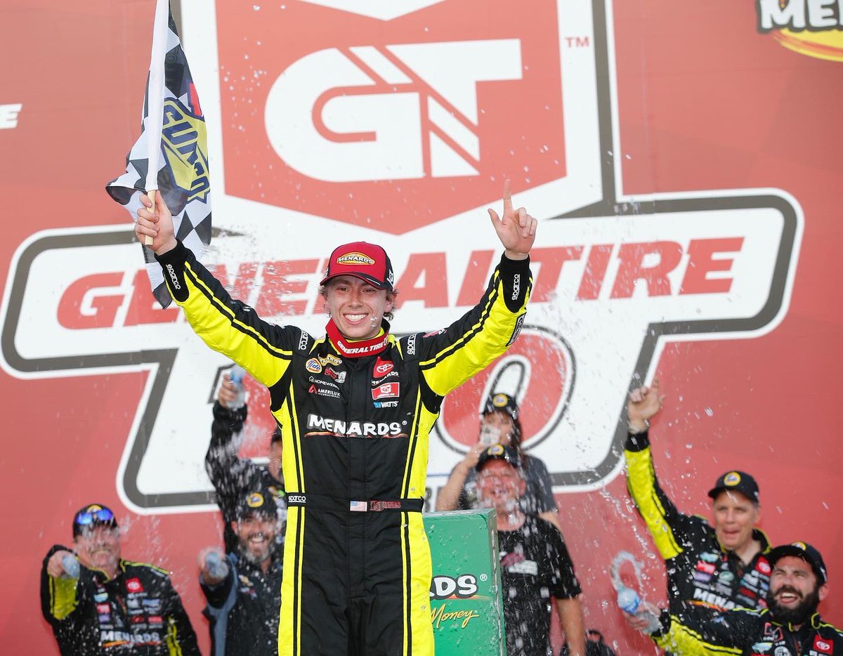 BrandonJonesRac's tweet image. Had fun going back to the ARCA Menards series. We were able to get the W in the #81 @joegibbsracing Tide Menards Camry tonight. Now let’s go get another one tomorrow!