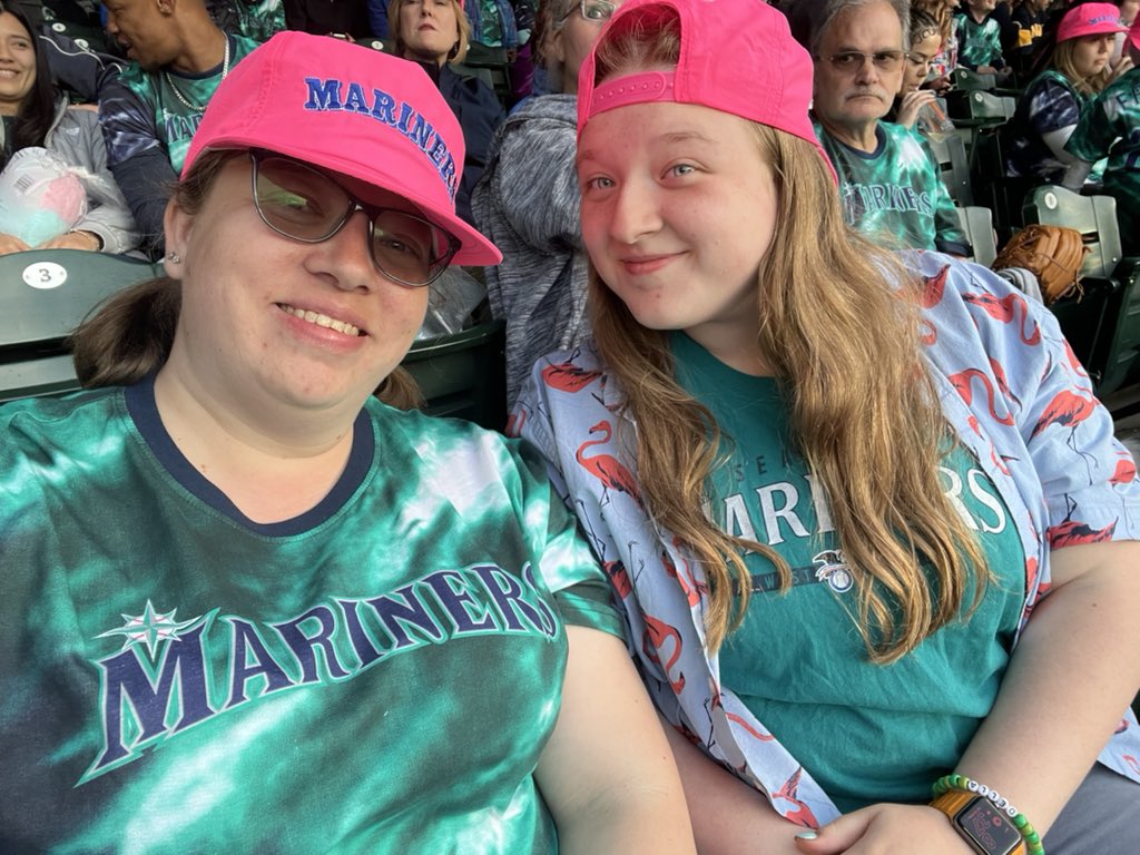 Scheidegger317's tweet photo. Mother Daughter @Mariners game! #SeaUsRise https://t.co/WDtBY7W5Gf