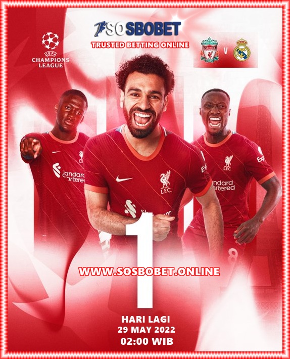 FINAL UERO CHAMPION LEAGUE
Liverpool FC vs Real Madrid C.F.
29 MAY 2022
02:00 WIB

JANGAN SAMPAI TERLEWATKAN FINAL Liverpool FC vs Real Madrid C.F.

#UCL #sosbobet #ChampionsLeague #slotgacor #JudiOnline