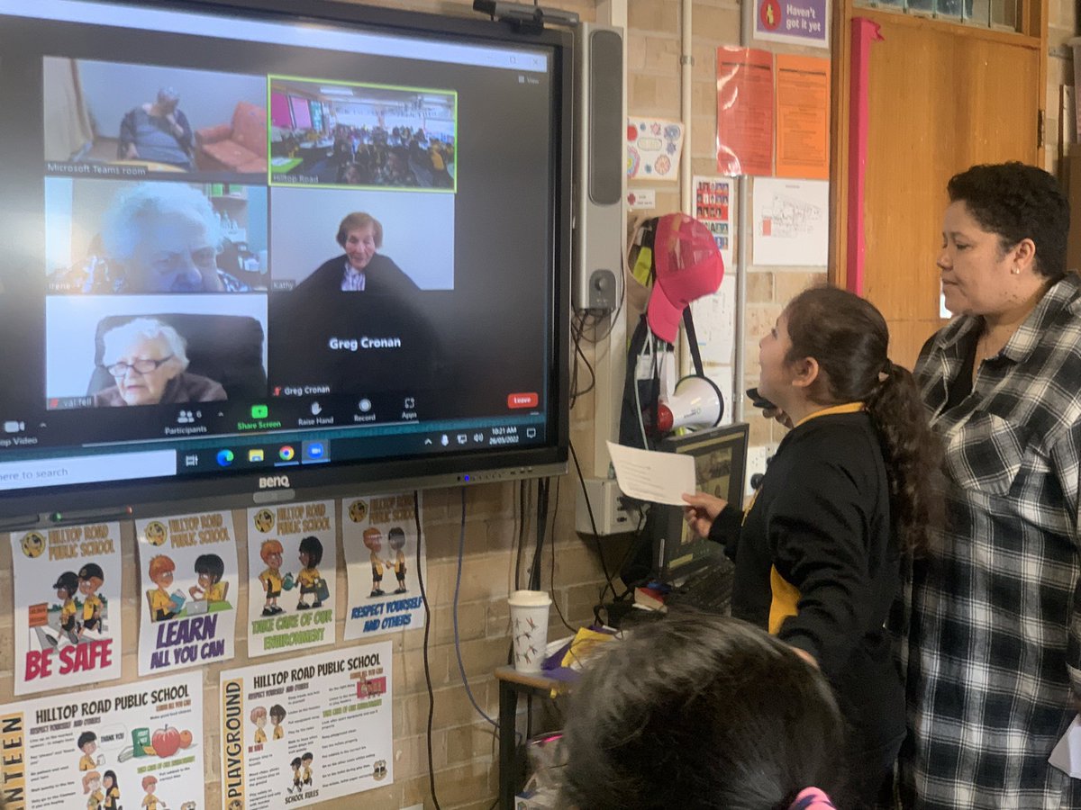 HPopStudio1's tweet photo. Engaged in important conversation with our elder friends during Intergenerational Learning sessions with our Year 5 students every week with Ms @Maxine_Johns06 #intergenerationallearning #necessary conversations #hilltoproad #studentvoice @see_natalie https://t.co/0MY4GtSMJa