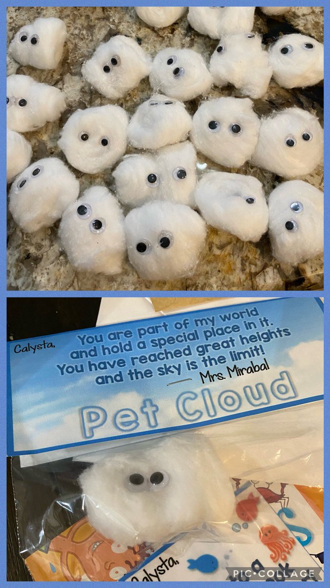 SparklesKind's tweet photo. I’m working on the second of #EndofYear #schoolgifts for my #Students #teacherlife #cloudpets https://t.co/uOGWR7MkEt