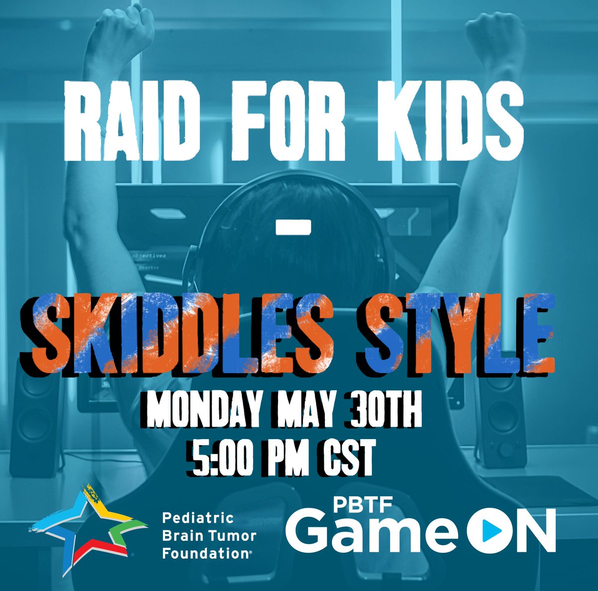 GeneralSkiddles's tweet photo. IMPORTANT MESSAGE!
We are taking part of @PBTFGameON "Raid For Kids" campaign this Monday night! Come join us as we raise money for a fantastic foundation! You will be able to mess with my gameplay by donating, come see how!
https://t.co/y03RKUuJMg
#raidforkids #PBTF https://t.co/NZqOv1Z4h4
