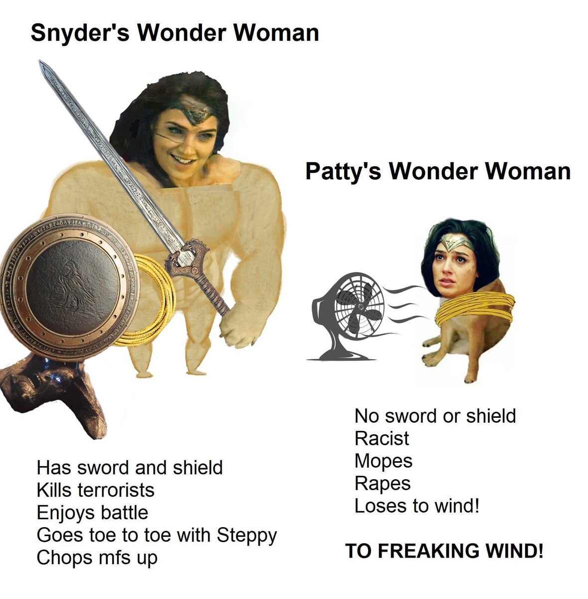 BlackSuitTony's tweet photo. Zack Snyder’s Wonder Woman https://t.co/y4kFYvjavD