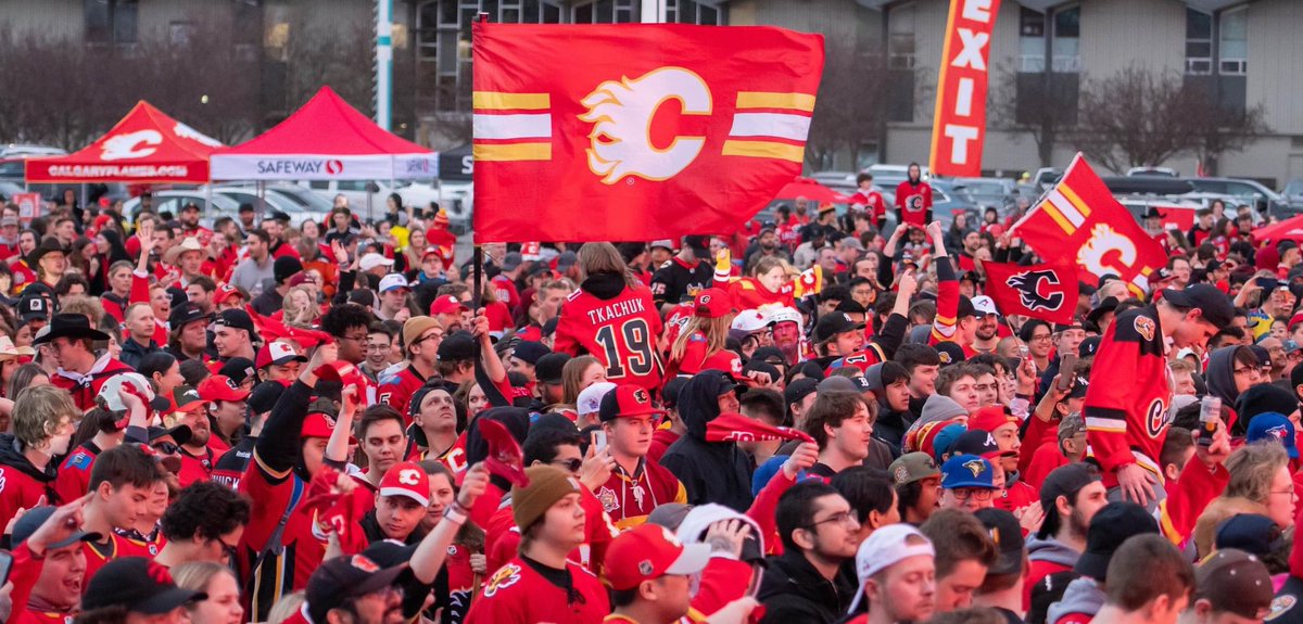 dallas_kitt's tweet photo. All good things must come to an end, but they wonβt be forgotten. Calgary, not only did you show up but you brought the energy. Thank you for making the #RedLot the place to be. #NHLFlames #StanleyCupPlayoffs #yyc https://t.co/md3RmYVake