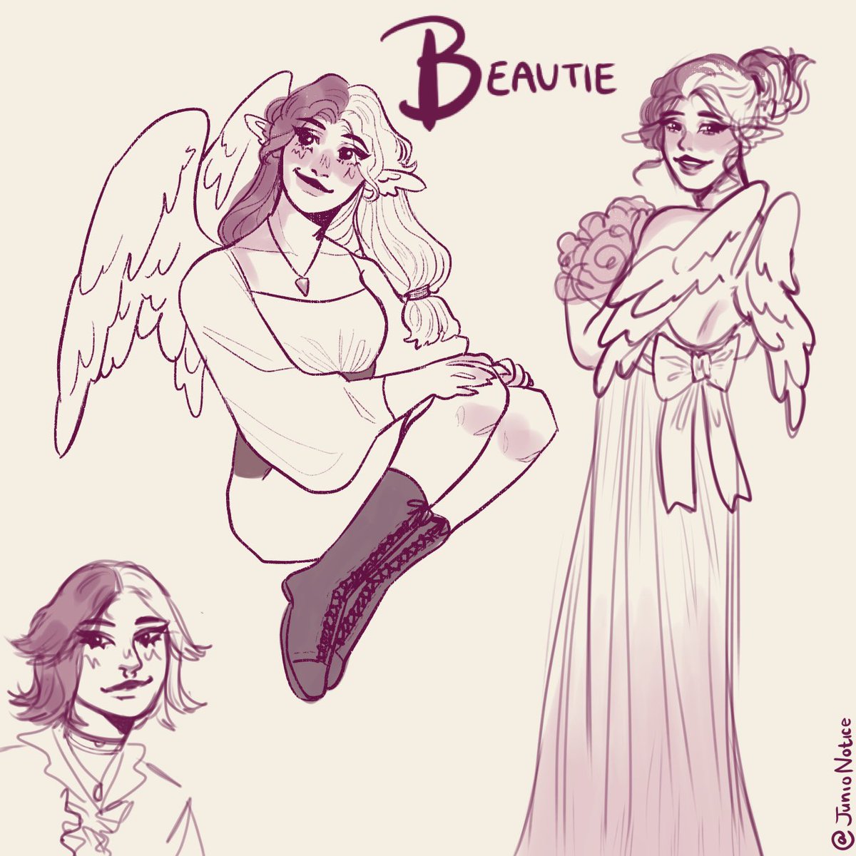 junioNotice's tweet image. Had the sudden urge to draw Beau so I drew a couple simple sketches :D
#beautiefanart #originsmpfanart