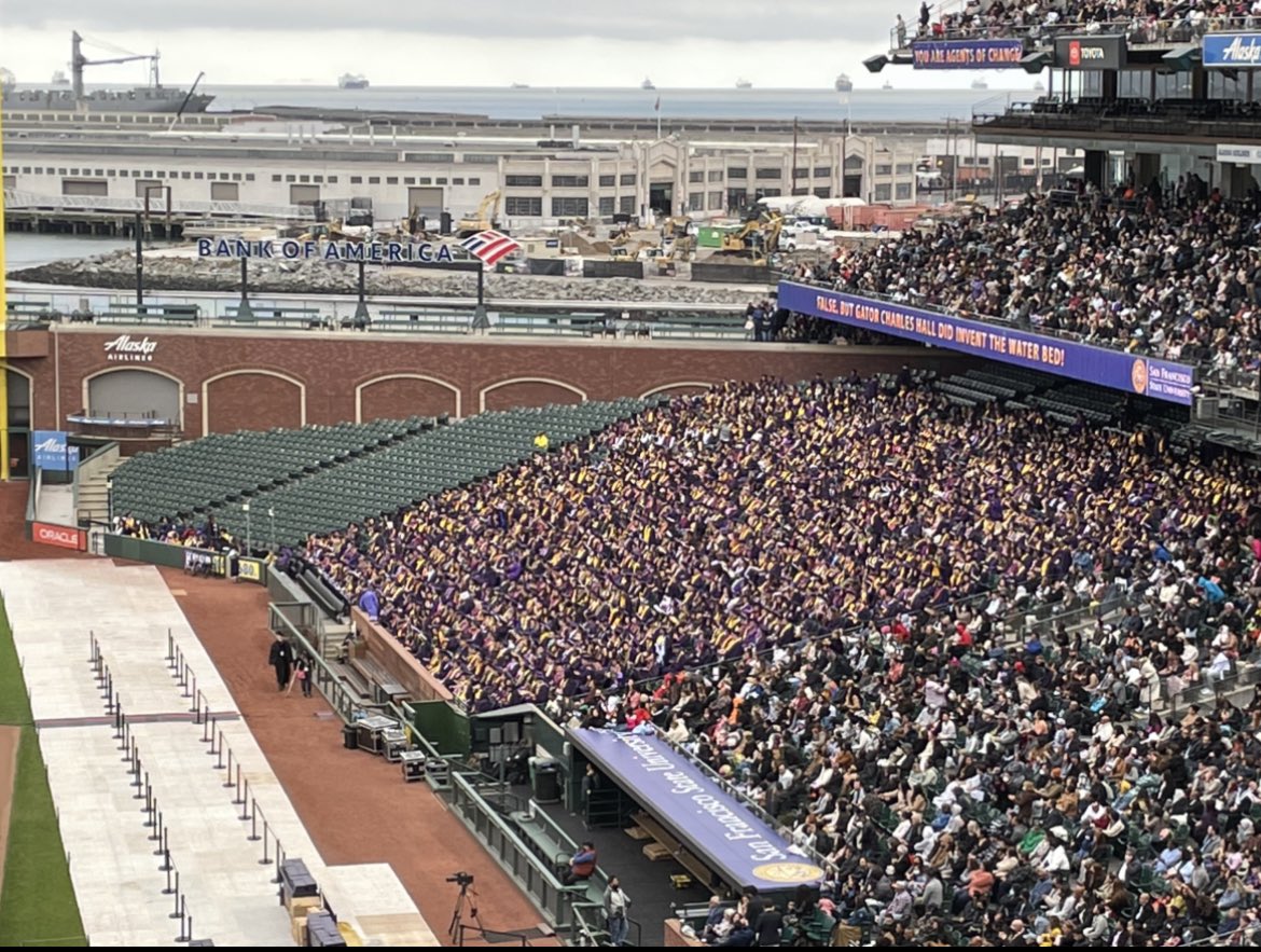 SFStateBaseball's tweet photo. Congratulations to all of the graduates tonight at Oracle Park. Extremely proud of this group’s accomplishments on and off the field #ChompCity https://t.co/xptlWAs4ax