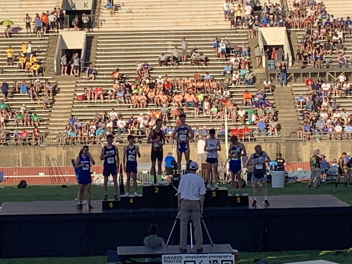 AndrewCherry22's tweet photo. First podium stop for Ellinwood. 
Asher- 8th in the 3200 https://t.co/wK6gtoZaMU