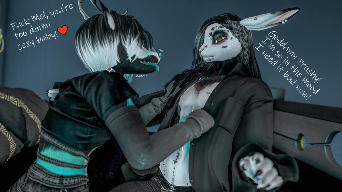 PrushyBoy's tweet photo. Prushy and @CaramelTheBun were just chilling on bed and then things got frisky. One thing led to another and now the air is hot and full of breathy moans >w>
Thanks for doing this one with me Mel ♥
Been a while since I did a full set with someone
Part 2 coming really soon https://t.co/INprEAyBOw