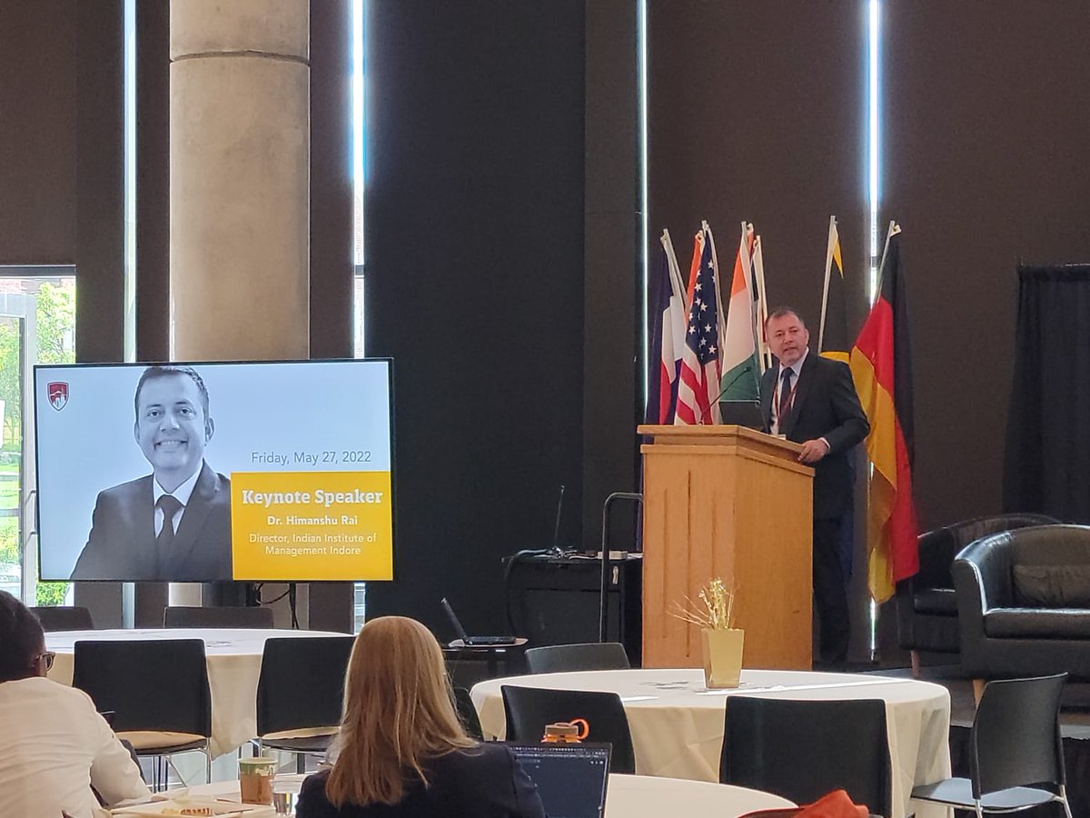 askhimanshurai's tweet photo. What a delight and an honour it was to deliver the keynote at the plenary of the internationalisation week of @UofDenver. The program was flawless, the audience was interactive, the questions were deep, and the subsequent deliberations were insightful. #Management #collaboration https://t.co/e1rkAaEjGS