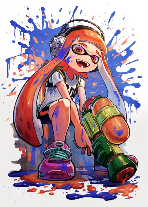 マンメンミ!🎉🦑🎉
#Splatoon7周年 #スプラトゥーン7周年 