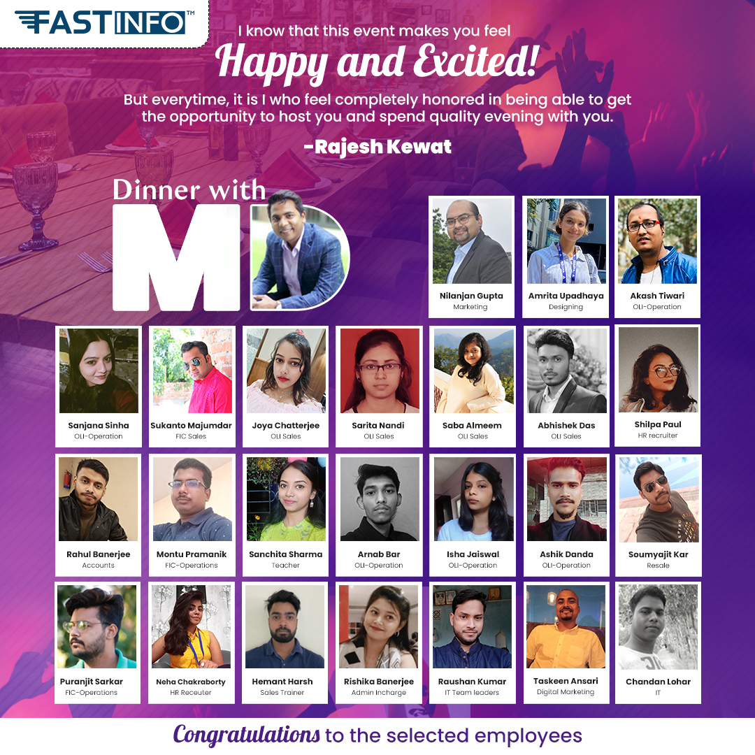 RajeshFastInfo's tweet photo. Heartiest Congratulations To All...We Value Our Employees.
#bestplacetowork #fastinfo #recognition https://t.co/aMXl8Pjd51