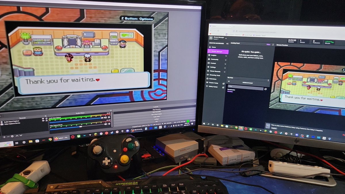 mtbelley's tweet image. I'm playing some #PokémonRuby with #PokémonBox on Twitch. 

Come say hi 👋  at twitch.com/mtbelley