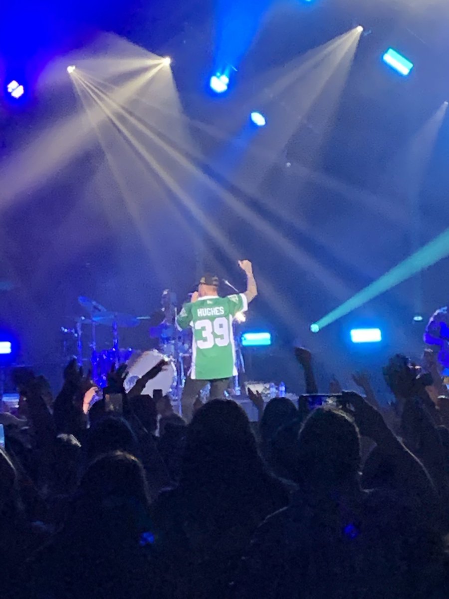 Good to see <a href="/dallassmith/">Dallas Smith</a> rockin a <a href="/Sackatchewan2/">Charleston Hughes</a> jersey <a href="/sskroughriders/">Saskatchewan Roughriders</a> #letsgo! #bringittotheheartland