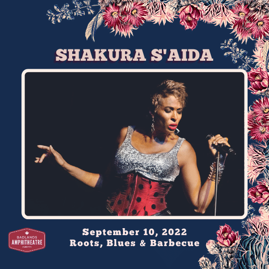 BadlandsAmp's tweet photo. The 5th Roots, Blues &amp; Barbecue takes place September 10 with hours of music and food. This year's lineup - Samantha Martin &amp; Delta Sugar, Shakura S'Aida, Angelique Francis, Celeigh Cardinal and your musical host Spencer McKenzie https://t.co/TGL433n1Ws https://t.co/pKWaw3jl13